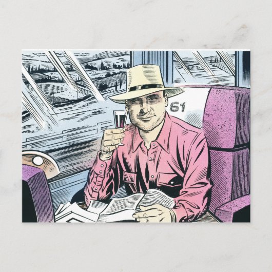 Mann im Sitz 61 Postkarten ... (Vorderseite)