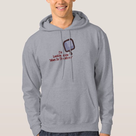 "Mann im Spiegel", Hoodie (Vorderseite)