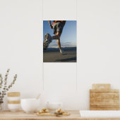 Mann im Sportgerät Poster (Küche)