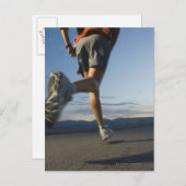 Mann im Sportgerät Postkarte (Vorne/Hinten)