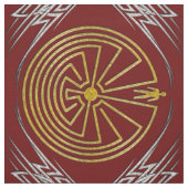MANN IM Stammes- Silber des LABYRINTHS Gold + Ihr Stoff (Muster)