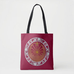 MANN IN DEN MAZE Ziern Gold Silber Tasche