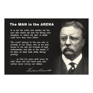 Mann in der Arena-Rede - Teddy Roosevelt 1910 Fotodruck