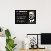 Mann in der Arena-Rede - Teddy Roosevelt 1910 Poster (Heimbüro)