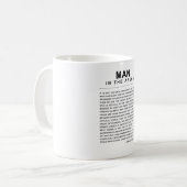 Mann in der Arena - sehr kühn Kaffeetasse (Vorderseite Links)