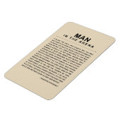 Mann in der Arena - sehr kühn Magnet (Linke Seite)