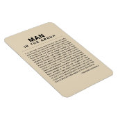 Mann in der Arena - sehr kühn Magnet (Rechte Seite)