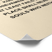 Mann in der Arena - sehr kühn Poster (Ecke)