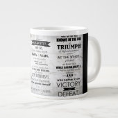 Mann in der Arena-Tasse Jumbo-Tasse (Vorderseite Rechts)