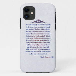 Mann in der Arena Teddy Roosevelt der Kredit iPhone 11 Hülle