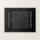 Mann in der Arena Theodore Roosevelt Puzzle (Horizontal)