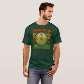 MANN IN DER LABYRINTH-Landschaft + Ihr Hintergrund T-Shirt (Vorne ganz)