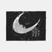 Mann in der Mond-Fleece-Decke Fleecedecke (Vorderseite (Horizontal))