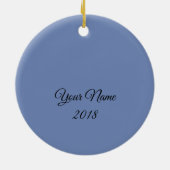 Mann in der Mond-Keramik-Verzierung Keramik Ornament (Hinten)