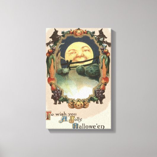 Mann in der Mondhütte Leinwanddruck (Vorderseite)