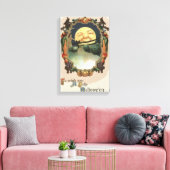 Mann in der Mondhütte Leinwanddruck (Insitu (Wohnzimmer))