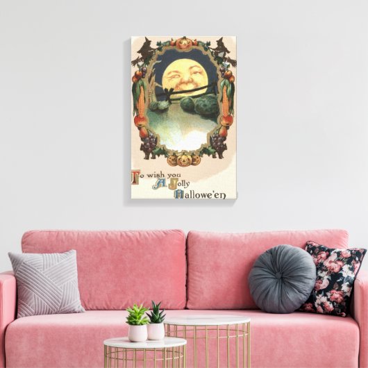 Mann in der Mondhütte Leinwanddruck (Insitu (Wohnzimmer))