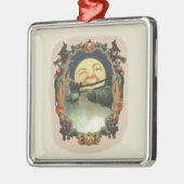 Mann in der Mondhütte Ornament Aus Metall (Links)