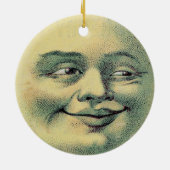 Mann in der Mondverzierung Keramikornament (Hinten)