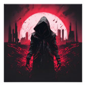 Mann in der postapokalyptischen Welt Fotodruck (Vorne)