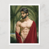 Mann in der Roten Robe Postkarte (Vorderseite)