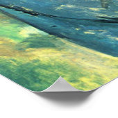 Mann in einem blauen Smock - Paul Cezanne - c1896 Poster (Ecke)