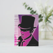 Mann in einem Top Hat Postkarte (Stehend Vorderseite)