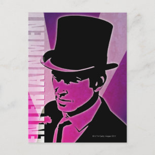 Mann in einem Top Hat Postkarte
