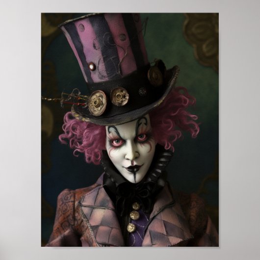 Mann in einem Tophat Poster (Vorne)