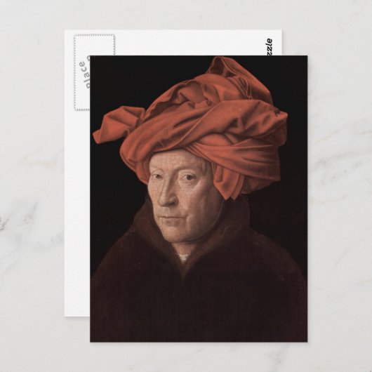 Mann in einem Turban Postkarte (Vorne/Hinten)