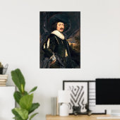 Mann in einem Wide Brimmed Hut - Jan Cossiers Fine Poster (Heimbüro)