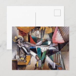 Mann in einer Hängematte   Albert Gleizes   Postkarte