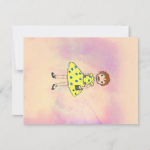 Mann in fancy dress  postkarte