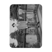 Mann in Hut Magnet (Vertikal)