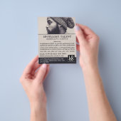 Mann in Hut, Modellieragentur, Model Agent Advert Flyer (Gruppe)