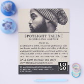 Mann in Hut, Modellieragentur, Model Agent Advert Flyer (Einzeln)