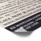 Mann in Hut, Modellieragentur, Model Agent Advert Poster (Ecke)