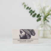 Mann in Hut, Modellieragentur, Model-Agent Visitenkarte (Stehend Vorderseite)