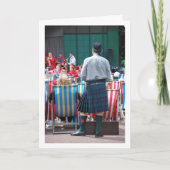 Mann in Kilt Karte (Vorderseite)