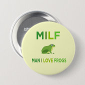 Mann in Liebe Frösche Button (Vorne & Hinten)
