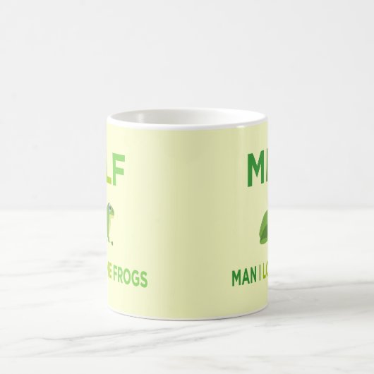Mann in Liebe Frösche Kaffeetasse (Mittel)