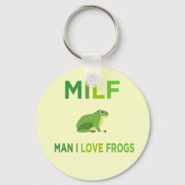 Mann in Liebe Frösche Schlüsselanhänger