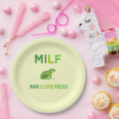 Mann in Liebe Frösche vegan Pappteller (Party)