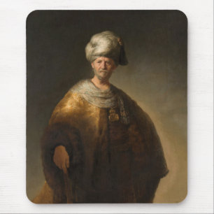 Mann in orientalischer Kostüm, von Rembrandt van R Mousepad