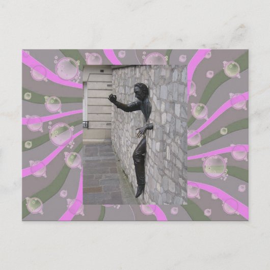 Mann in Paris Postcard Postkarte (Vorderseite)