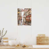 Mann in Paris Poster (Küche)