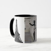 Mann in Paris Tasse (Vorderseite Links)