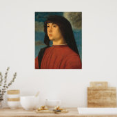 Mann in Rot - Giovanni Bellini Kunstgedicht Poster (Küche)