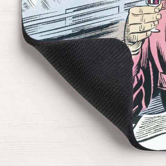 Mann in Seat 61 mousemat Mousepad (Ecke)