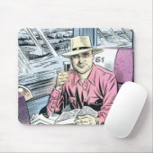 Mann in Seat 61 mousemat Mousepad (Mit Mouse)